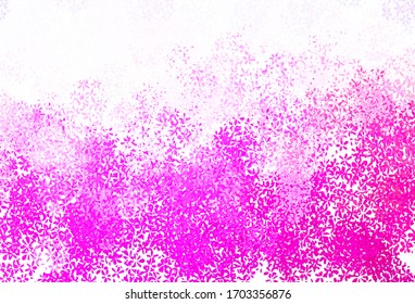 Light Blue, Red vector doodle layout with leaves. Blurred decorative design in Indian style with leaves. A new texture for your wallpaper design.