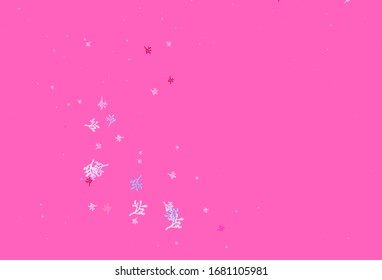 Light Blue, Red vector elegant template with sakura. An elegant bright illustration with leaves and branches. Pattern for heads of websites, designs.