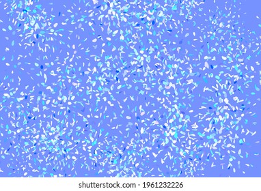 Light Blue, Red vector elegant pattern with leaves. Blurred decorative design in Indian style with leaves. The best design for your business.