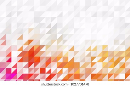 Light Blue, Red vector geometric simple minimalistic background, which consist of triangles on white background. Triangular pattern with gradient for your business design. 