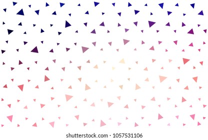 Light Blue, Red vector geometric simple minimalistic background, which consist of triangles on white background. Triangular pattern with gradient for your business design. 