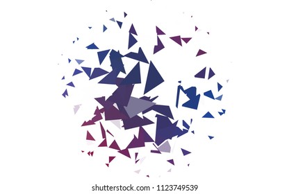 Light Blue, Red vector geometric simple minimalistic background, which consist of triangles on white background. Triangular pattern with gradient for your business design. 