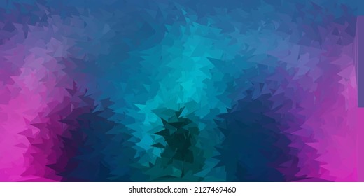 Light Blue, Red Vector Geometric Polygonal Wallpaper. Colorful Abstract Illustration With Gradient Triangles. Background For Mobile Phones.