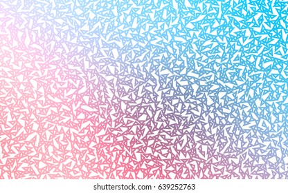 Light Blue, Red vector geometric simple minimalistic background, which consist of triangles on white background. Triangular pattern with gradient for your business design. 