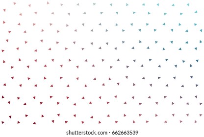 Light Blue, Red vector geometric simple minimalistic background, which consist of triangles on white background. Triangular pattern with gradient for your business design. 