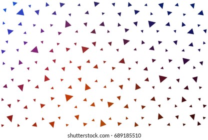 Light Blue, Red vector geometric simple minimalistic background, which consist of triangles on white background. Triangular pattern with gradient for your business design. 