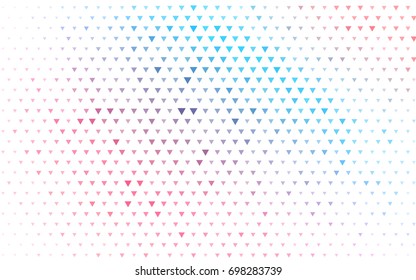 Light Blue, Red vector geometric simple minimalistic background, which consist of triangles on white background. Triangular pattern with gradient for your business design. 