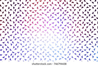 Light Blue, Red vector geometric simple minimalistic background, which consist of triangles on white background. Triangular pattern with gradient for your business design. 