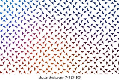 Light Blue, Red vector geometric simple minimalistic background, which consist of triangles on white background. Triangular pattern with gradient for your business design. 