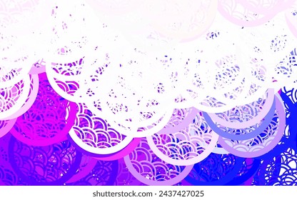 Light Blue, Red vector Glitter abstract illustration with blurred drops of rain. Illustration with set of shining colorful abstract circles. Simple design for your web site.
