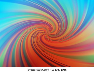 Light Blue, Red vector glossy bokeh pattern. Glitter abstract illustration with an elegant design. The blurred design can be used for your web site.