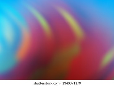 Light Blue, Red vector glossy bokeh pattern. Colorful illustration in blurry style with gradient. Brand new design for your business.