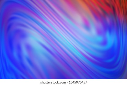 Light Blue, Red vector glossy abstract layout. A completely new colored illustration in blur style. Background for designs.
