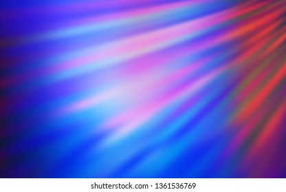 Light Blue, Red vector glossy abstract background. Glitter abstract illustration with gradient design. New way of your design.