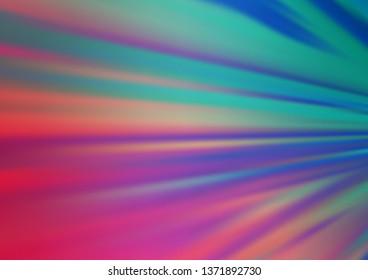 Light Blue, Red vector glossy bokeh pattern. Creative illustration in halftone style with gradient. Brand new design for your business.