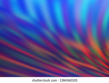 Light Blue, Red vector glossy abstract template. Colorful illustration in abstract style with gradient. The elegant pattern for brand book.