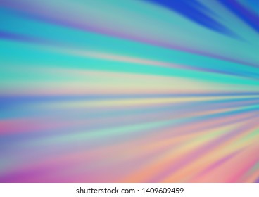 Light Blue, Red vector glossy abstract template. A completely new color illustration in a bokeh style. Brand new design for your business.