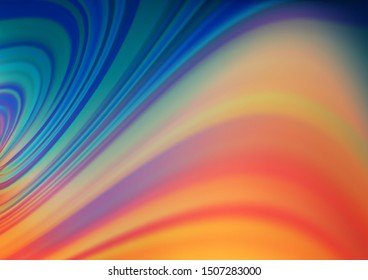Light Blue, Red vector glossy abstract template. A vague abstract illustration with gradient. A new texture for your design.