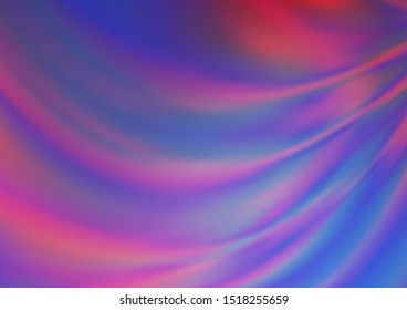 Light Blue, Red vector glossy bokeh pattern. Colorful illustration in blurry style with gradient. A completely new template for your design.