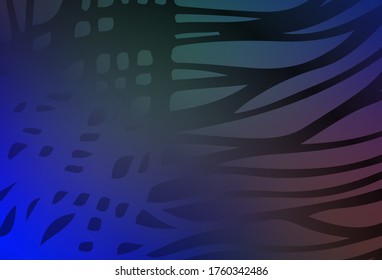 Light Blue, Red vector glossy abstract backdrop. Colorful abstract illustration with gradient. New style design for your brand book.