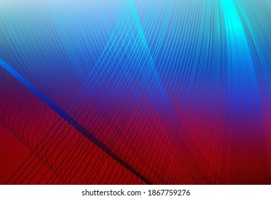 Light Blue, Red vector glossy abstract background. An elegant bright illustration with gradient. Blurred design for your web site.