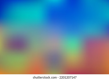 Light Blue, Red vector glossy bokeh pattern. Creative illustration in halftone style with gradient. Brand new design for your business.