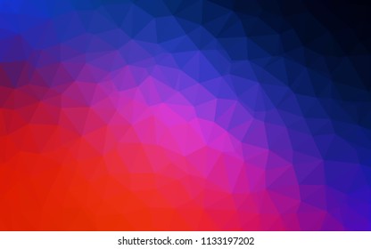 Light Blue, Red vector gradient triangles texture. Creative geometric illustration in Origami style with gradient. Textured pattern for your backgrounds.