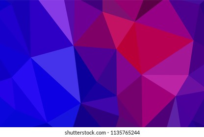 Light Blue, Red vector gradient triangles template. A sample with polygonal shapes. Pattern for a brand book's backdrop.