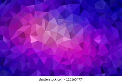Light Blue, Red vector gradient triangles pattern. A sample with polygonal shapes. Textured pattern for your backgrounds.