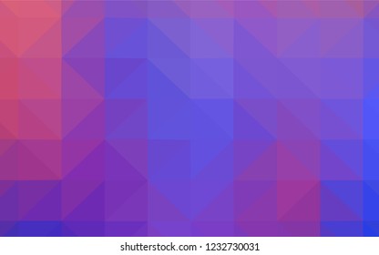 Light Blue, Red vector gradient triangles pattern. A completely new color illustration in a polygonal style. Brand new design for your business.
