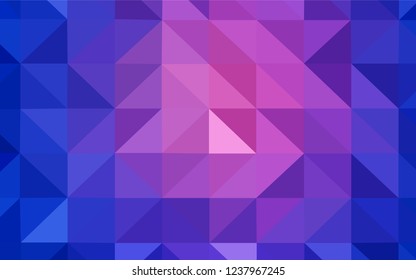 Light Blue, Red vector gradient triangles pattern. Shining polygonal illustration, which consist of triangles. A new texture for your web site.