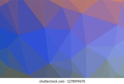 Light Blue, Red vector gradient triangles template. Colorful illustration in polygonal style with gradient. Brand new design for your business.