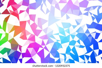 Light Blue, Red vector gradient triangles pattern. Colorful illustration in polygonal style with gradient. Template for cell phone's backgrounds.