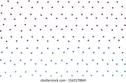 Light Blue, Red vector  gradient triangles texture. A completely new color illustration in a polygonal style. New template for your brand book.