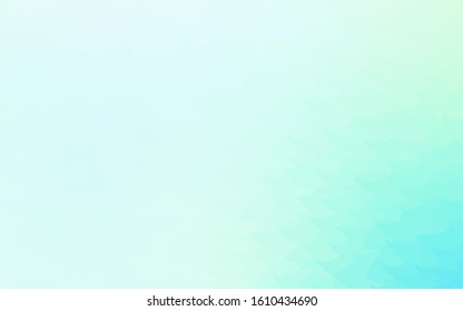 Light Blue, Red vector gradient triangles texture. Creative illustration in halftone style with triangles. A completely new design for your leaflet.