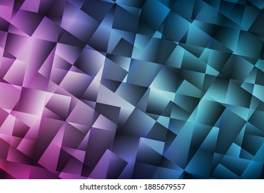 Light Blue, Red vector gradient triangles texture. Colorful illustration in abstract style with triangles. A completely new design for your leaflet.