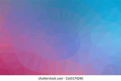 Light Blue, Red vector hexagon mosaic cover. A sample with polygonal shapes. The template can be used as a background for cell phones.