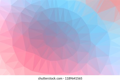 Light Blue, Red vector hexagon mosaic cover. Shining colored illustration in a Brand new style. The completely new template can be used for your brand book.