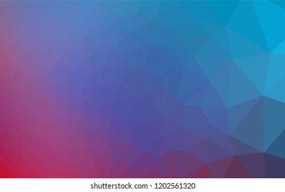 Light Blue, Red vector hexagon mosaic template. An elegant bright illustration with gradient. The completely new template can be used for your brand book.