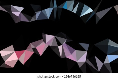 Light Blue, Red vector hexagon mosaic texture. Shining colored illustration in a Brand new style. Brand new design for your business.