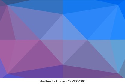 Light Blue, Red vector hexagon mosaic cover. An elegant bright illustration with gradient. The template can be used as a background for cell phones.