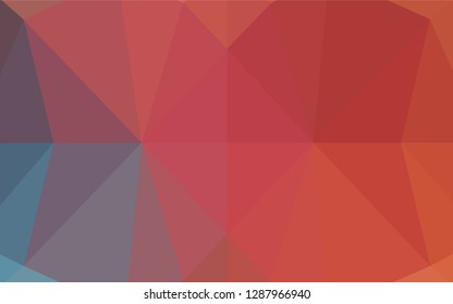 Light Blue, Red vector hexagon mosaic cover. Modern geometrical abstract illustration with gradient. The elegant pattern can be used as part of a brand book.