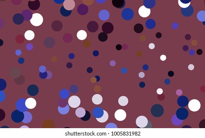 Light Blue, Red vector illustration which consist of circles. Dotted gradient design for your business. Creative geometric background in halftone style with colored spots.