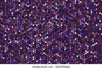 Light Blue, Red vector illustration which consist of circles. Dotted gradient design for your business. Creative geometric background in halftone style with colored spots.