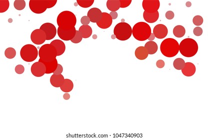 Light Blue, Red vector illustration which consist of circles. Dotted gradient design for your business. Creative geometric background in halftone style with colored spots.
