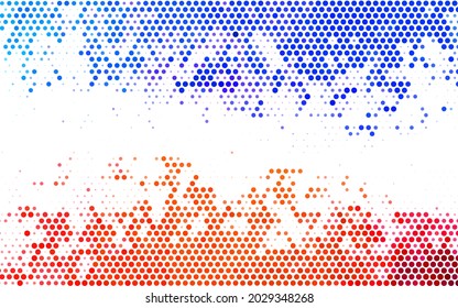 Light Blue, Red vector Illustration with set of shining colorful abstract circles. Illustration with set of shining colorful abstract circles. Modern design for a business card.