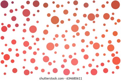 Light Blue, Red vector illustration which consist of circles. Dotted gradient design for your business. Creative geometric background in halftone style with colored spots.