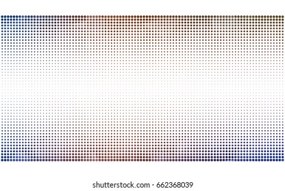 Light Blue, Red vector illustration which consist of circles. Dotted gradient design for your business. Creative geometric background in halftone style with colored spots.