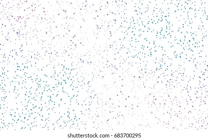Light Blue, Red vector illustration which consist of circles. Dotted gradient design for your business. Creative geometric background in halftone style with colored spots.