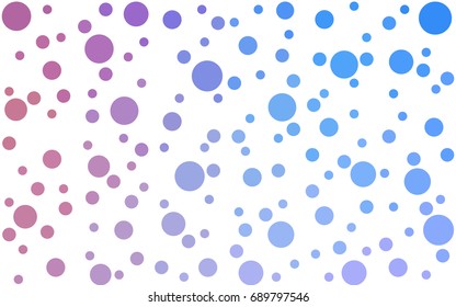 Light Blue, Red vector illustration which consist of circles. Dotted gradient design for your business. Creative geometric background in halftone style with colored spots.